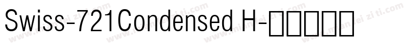 Swiss-721Condensed H字体转换